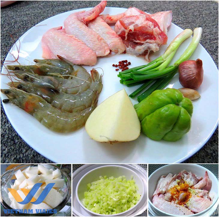 Ingredientes para cozinhar My Quang