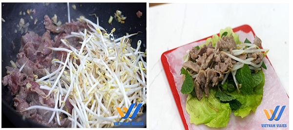 Prepare rolos de pho cuon pho
